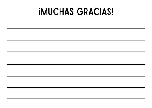Flores 3 - Thank-you cards 14x10 - 50 pz