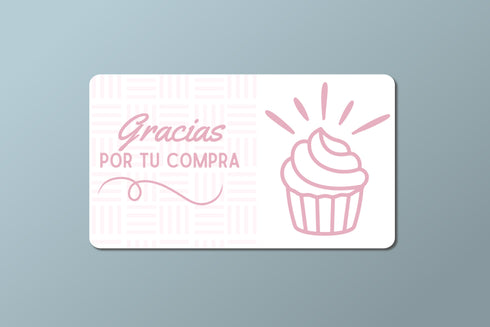 Bakery 1 - Thank-you cards 9x5 - 100 pz