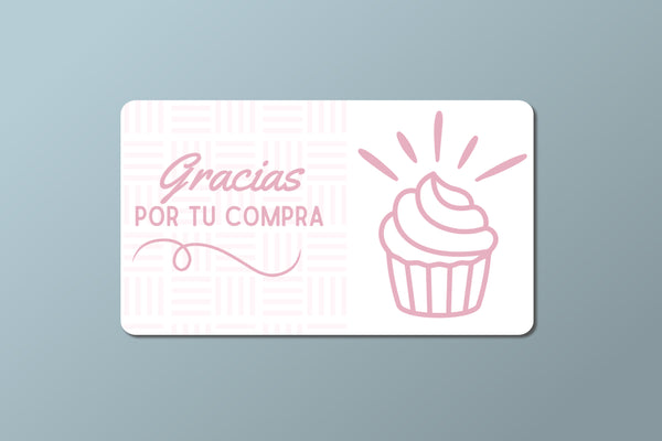 Bakery 1 - Thank-you cards 9x5 - 100 pz