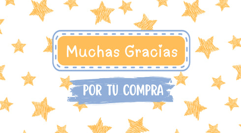 Estrellas 1 - Thank-you cards 9x5 - 100 pz