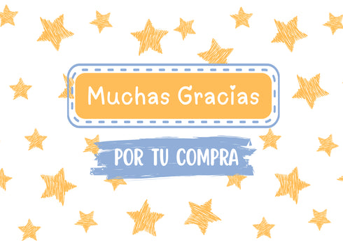 Estrellas 1 - Thank-you cards 14x10 - 50 pz