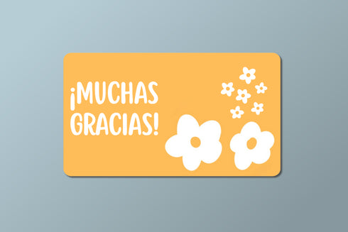 Flores 1 - Thank-you cards 9x5 - 100 pz