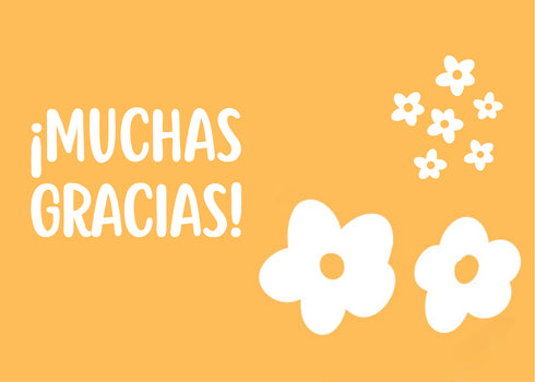 Flores 1 - Thank-you cards 14x10 - 50 pz