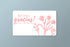 Flores 3 - Thank-you cards 9x5 - 100 pz