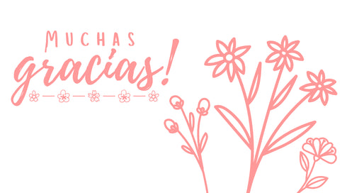 Flores 3 - Thank-you cards 9x5 - 100 pz
