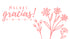 Flores 3 - Thank-you cards 9x5 - 100 pz