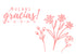Flores 3 - Thank-you cards 14x10 - 50 pz