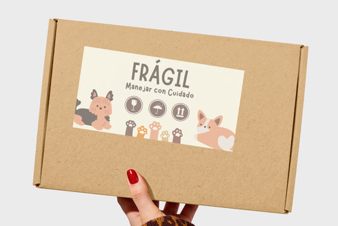 Mascotas 2 - Etiqueta "Frágil" 100 pz