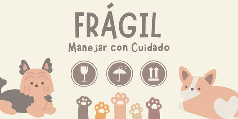 Mascotas 2 - Etiqueta "Frágil" 100 pz