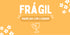 Flores 1 - Etiqueta "Frágil" 100 pz