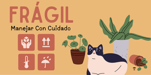 Mascotas 1 - Etiqueta "Frágil" 100 pz
