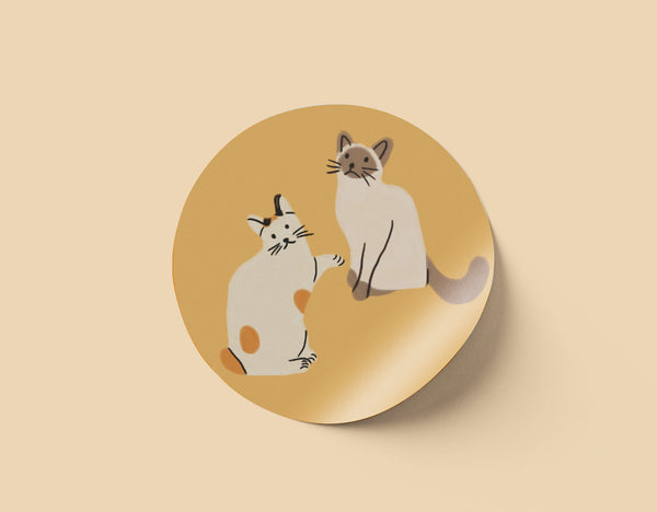 Mascotas 1 - Etiquetas redondas 100 pz