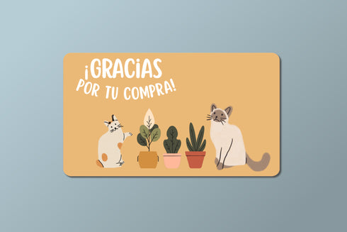 Mascotas 1 - Thank-you cards 9x5 - 100 pz